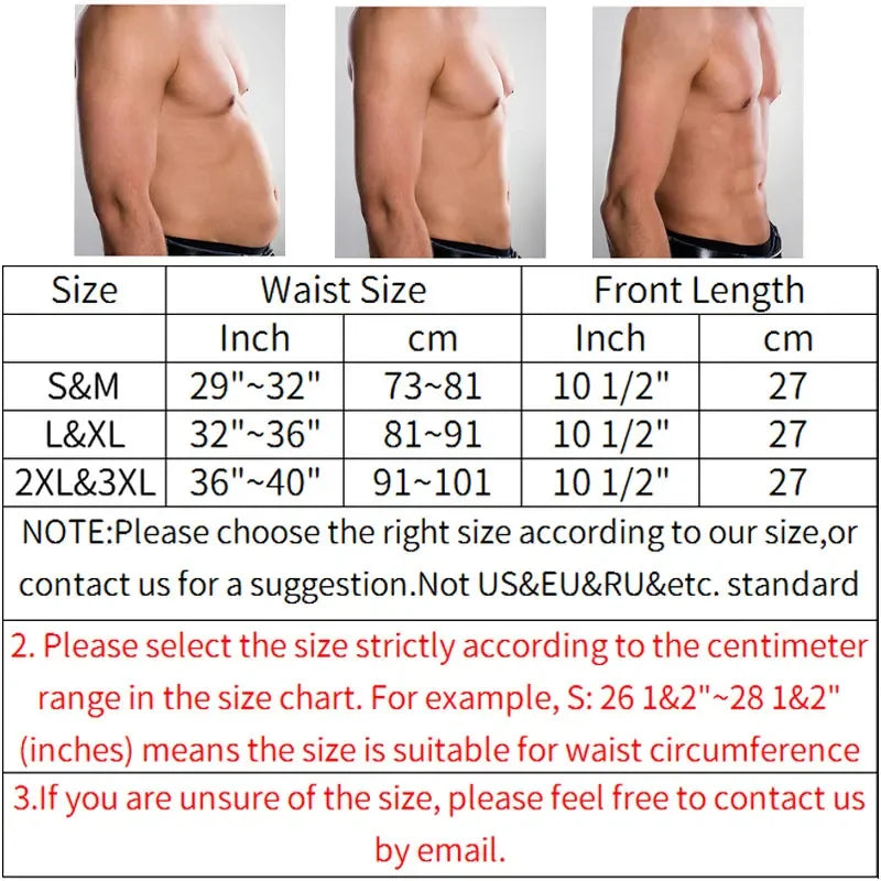 Mens Sauna Waist Trainer – Adjustable Abdomen Shaper for Fitness Slimming