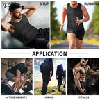 Men Compression Waist Trainer Vest – Slimming Sauna Shirt for Workout Fitness