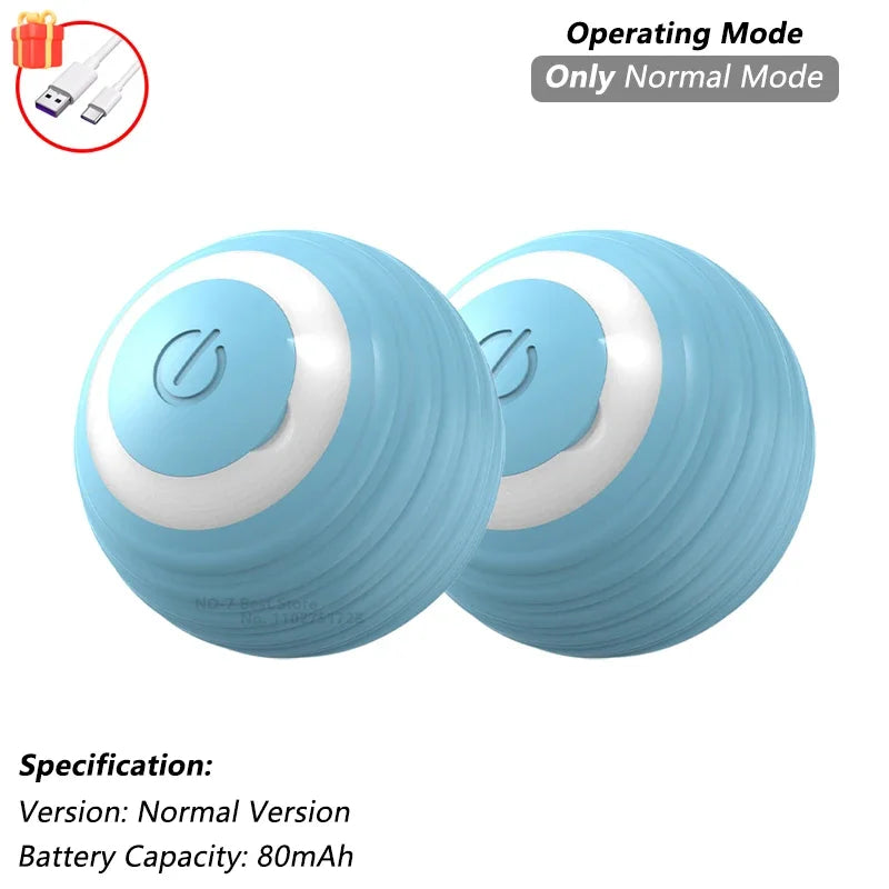 Interactive Rolling Cat Ball – Rechargeable Smart Toy for Pet Exercise