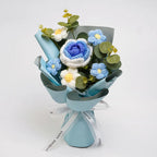 Handmade Crochet Flower Bouquet – Knitted Floral Decor for Gift Giving