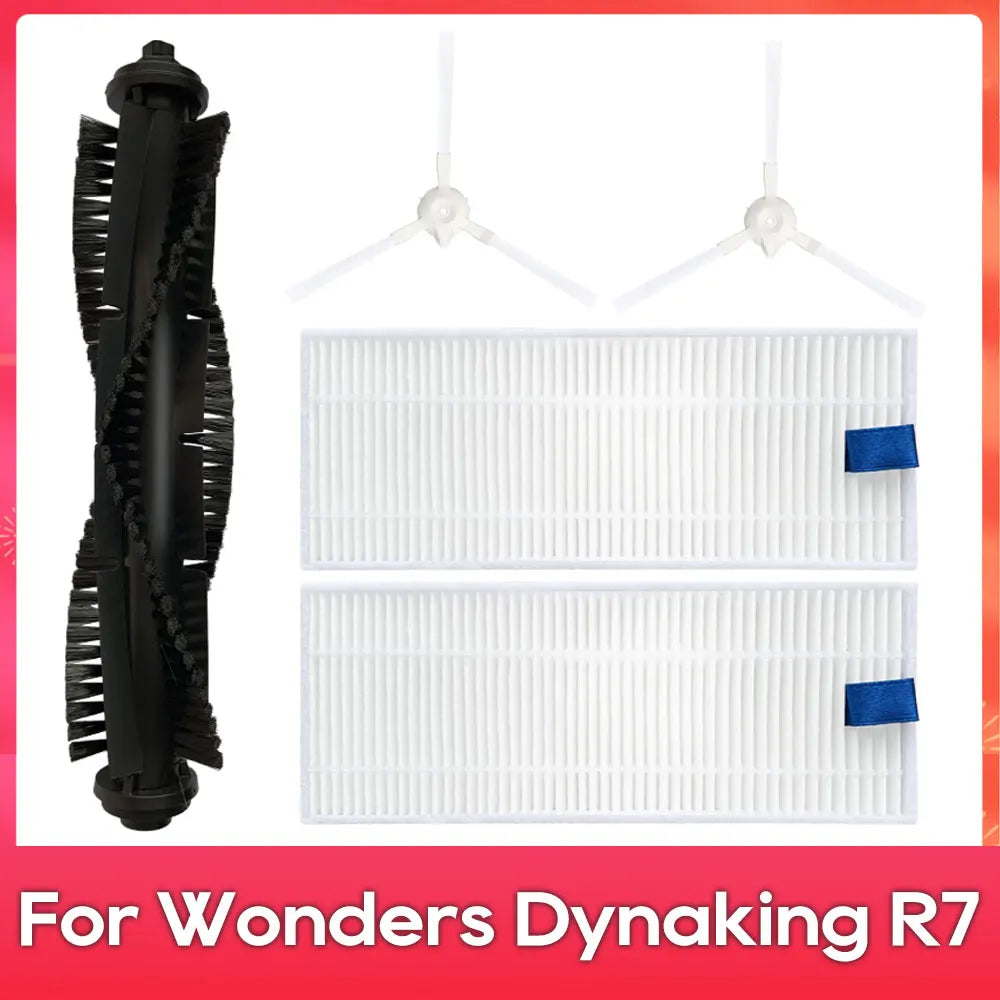 Vacuum Replacement Parts Kit – Main Side Brush Filter Mop for Robotic Vacuums