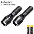 T6 LED Zoomable Flashlight – Waterproof Aluminum Torch for Camping