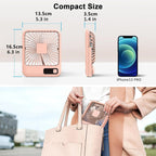 Portable USB Desk Fan – Rechargeable 5-Speed Cooling for Office and Travel