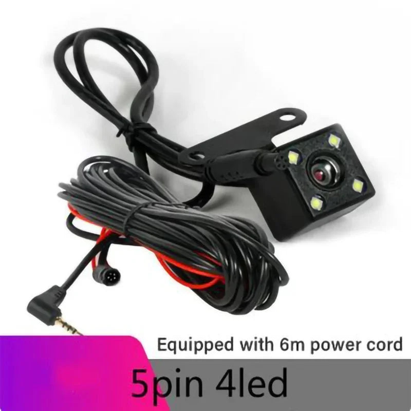 Waterproof 5-Pin Dash Cam – 170° Wide Angle Rear View Camera for Vehicles