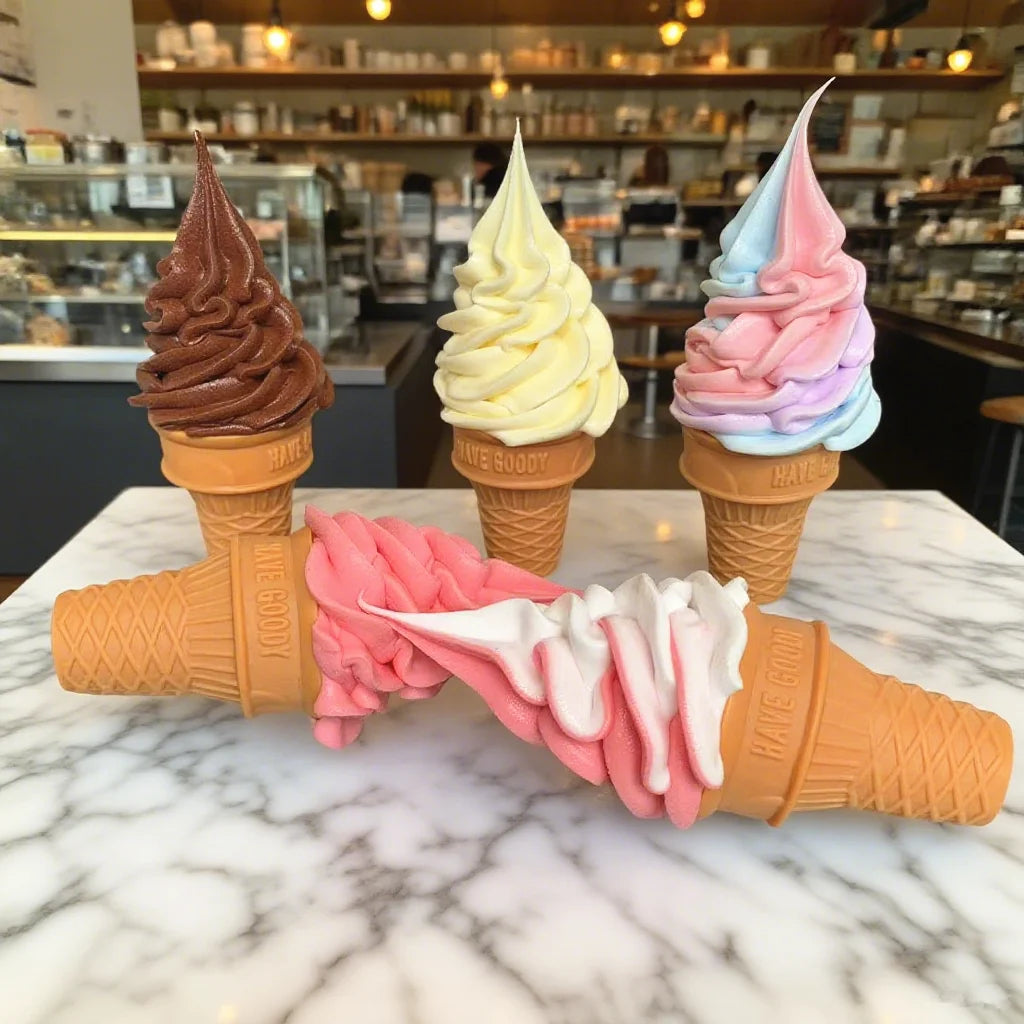 Realistic 15cm Fake Ice Cream Cake – Decorative Prop for Shop Cafe Photography