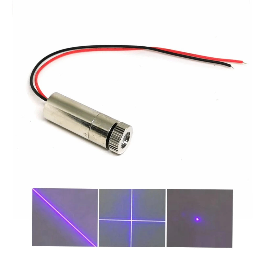 Focusable Laser Module – Adjustable 405nm Violet Blue Beam for Precision Alignment