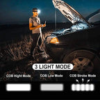 LED COB Headlamp – Waterproof Bright Flashlight for Outdoor Camping and Kids