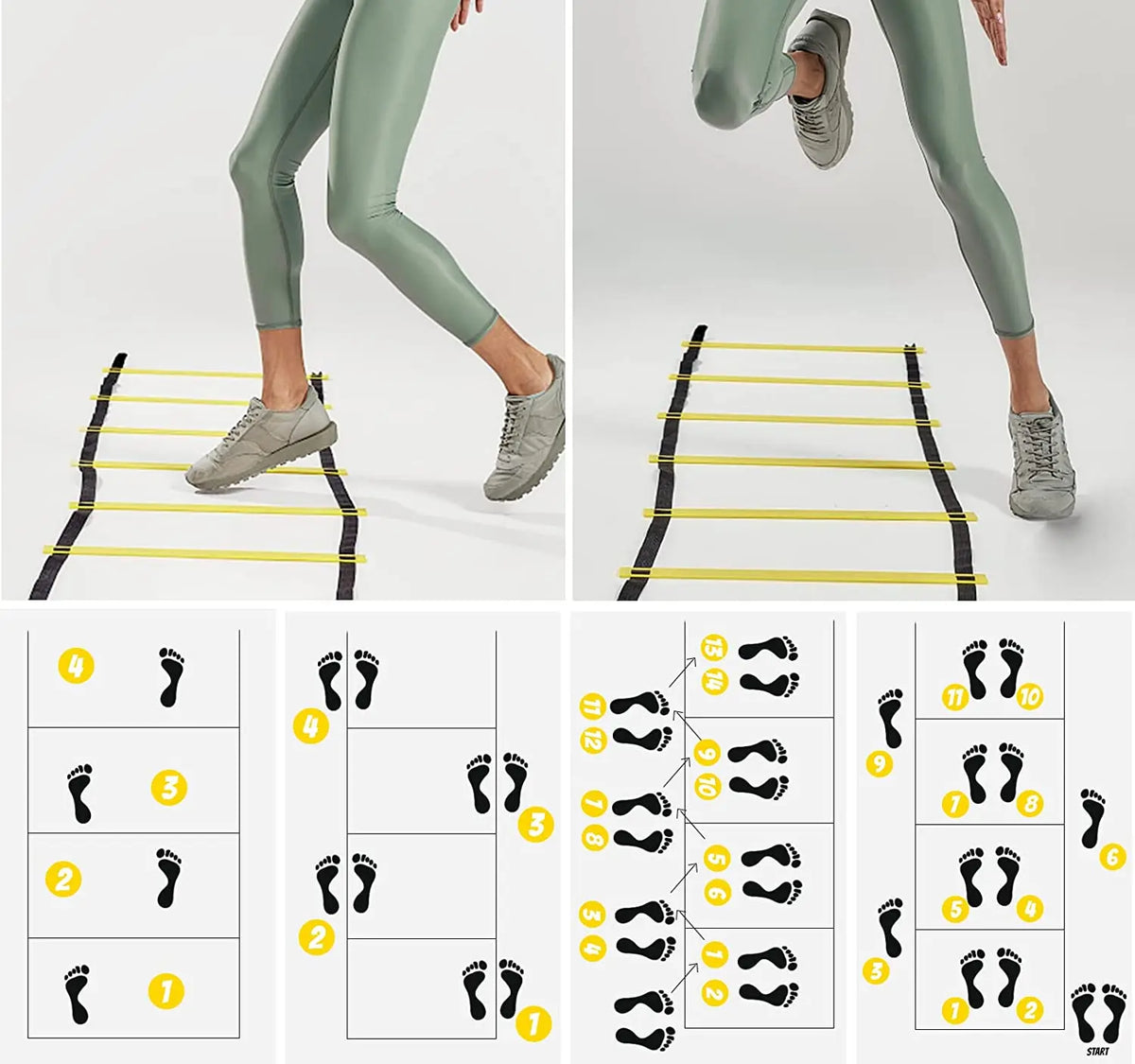 Nylon Agility Ladder – Speed Training Equipment for Sports Fitness