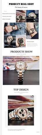 Pagani Design Gold Chronograph – Luxury Quartz Wrist Watch for Men