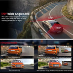 4K Dash Cam – Front and Rear WiFi Video Recorder for Vehicle Parking Safety