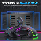 RGB Gaming Mouse – 12800 DPI Programmable 12-Button Ergonomic Controller for PC