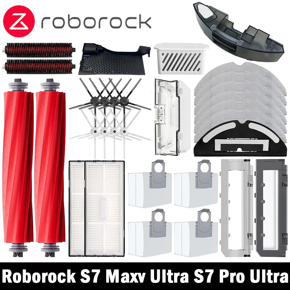 Robot Vacuum Replacement Kit – Cleaning Brushes and Filters for Roborock S7