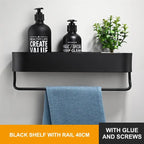 Bathroom Wall Mounted Shelf – No Drill Storage Rack for Shower Organization