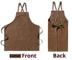 Canvas Chef Apron – Professional Kitchen Bib for BBQ and Salon Use