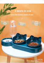 Tilted Cat Bowl Set – Gravity Water Feeder for Neck Protection