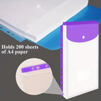 Expandable A4 Binder Pocket Organizer – Plastic Folders for Office Storage