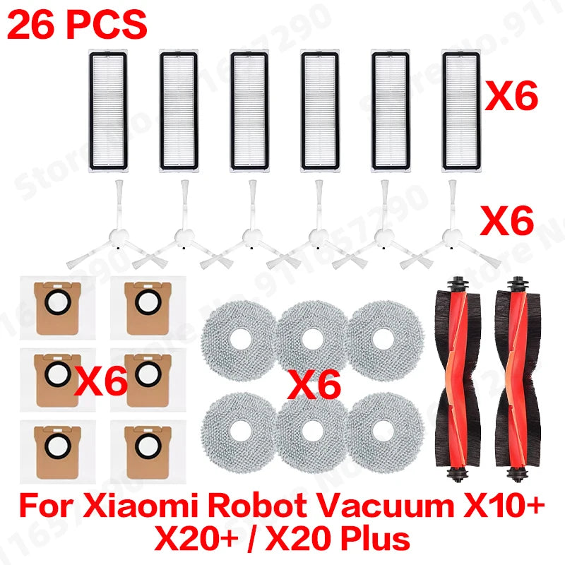 Vacuum Replacement Parts – Brushes and Filters for Xiaomi Robot Cleaners