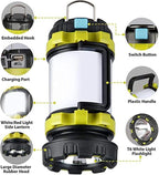 Rechargeable LED Camping Lantern – Waterproof Power Bank for Outdoor Hiking