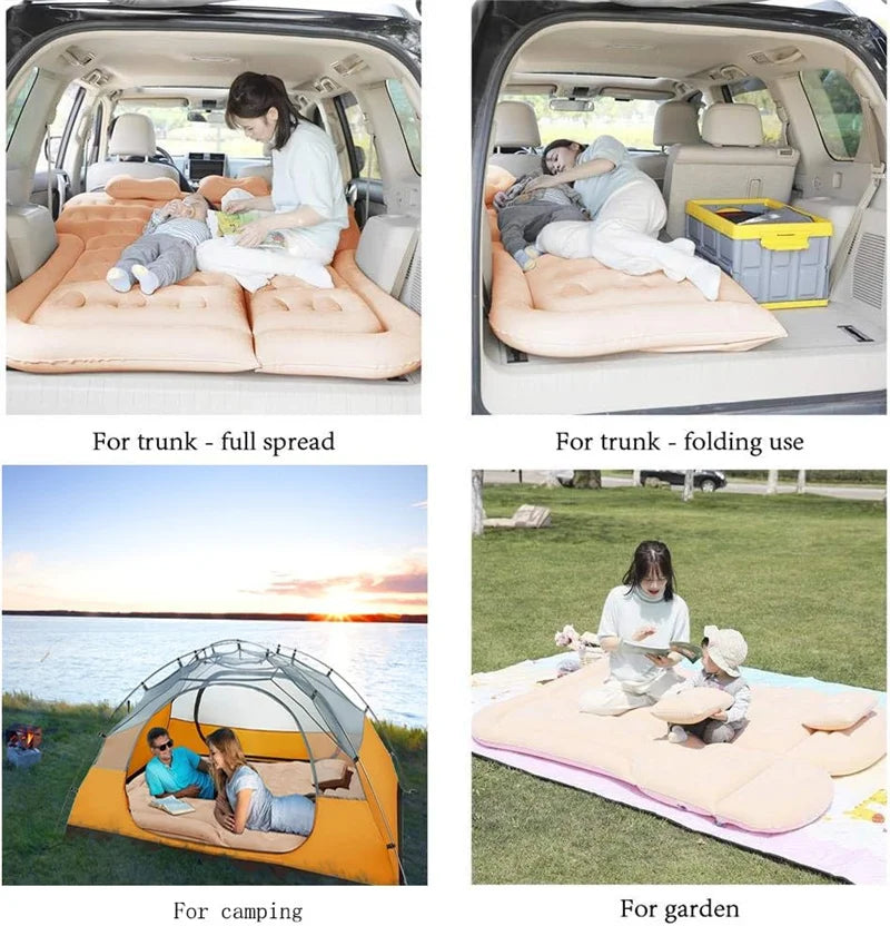 Inflatable Car Mattress – Universal Back Seat Bed for Outdoor Camping