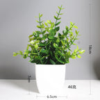 Artificial Potted Bonsai Tree – Realistic Green Plant for Home Office Decor