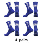 Non-Slip Silicone Grip Sports Socks – Mid-Calf Athletic Gear for Football Yoga