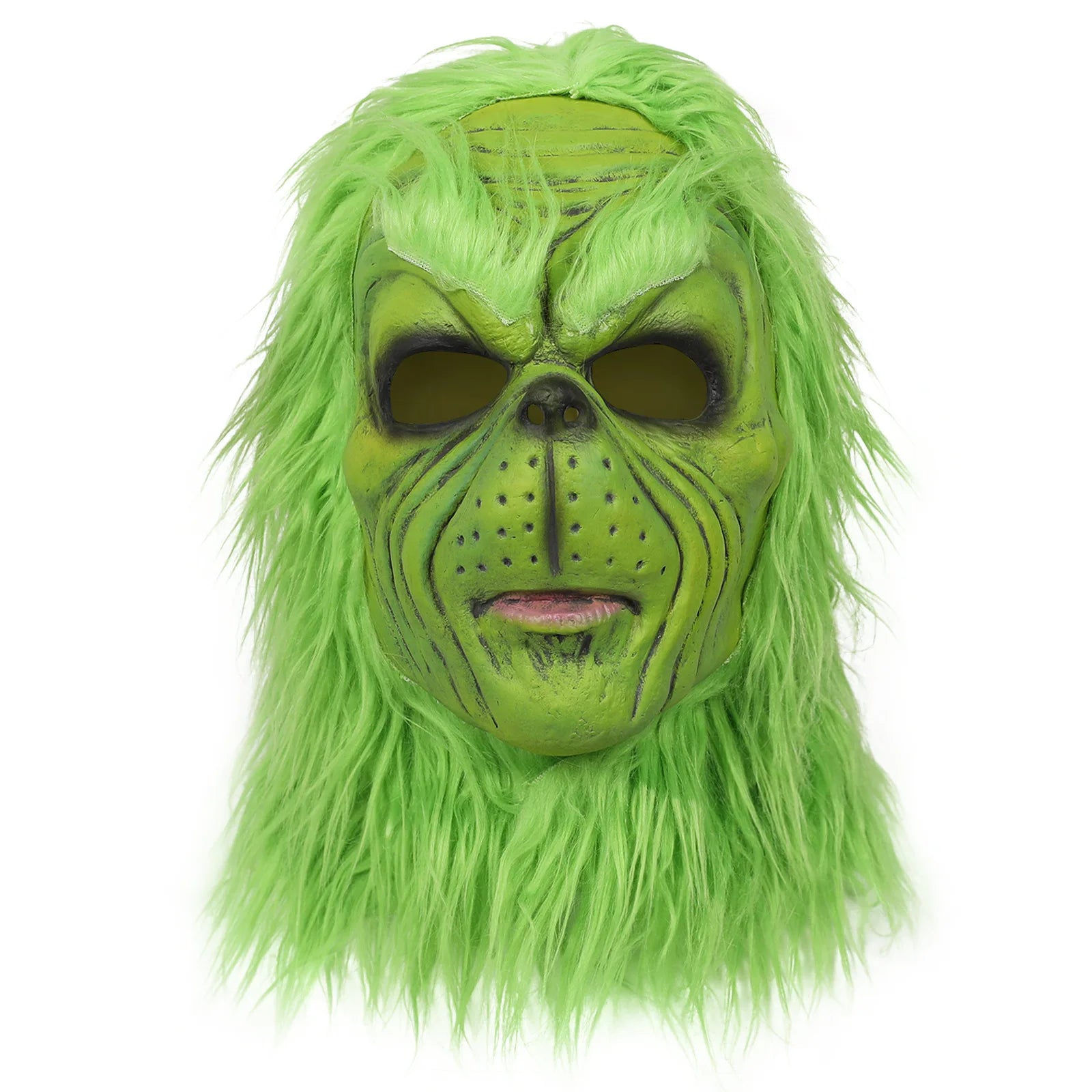 Green Monster Mask and Glove Set – Grinch Costume for Christmas Cosplay