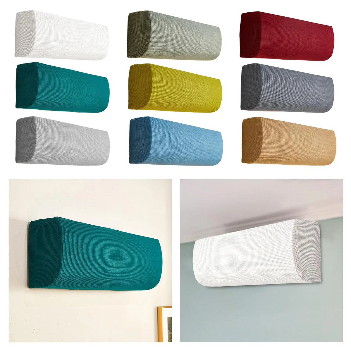 Elastic Wall Mounted AC Cover – Soft Dustproof Shield for Indoor Units