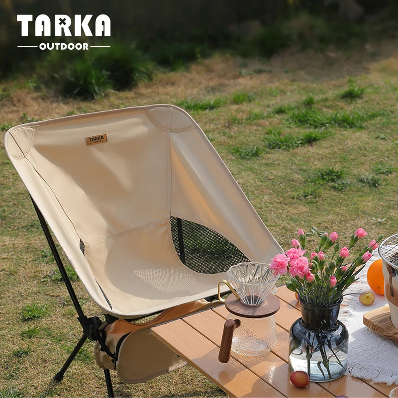Foldable Camping Chair – Lightweight Moon Chair for Backpacking and Beach
