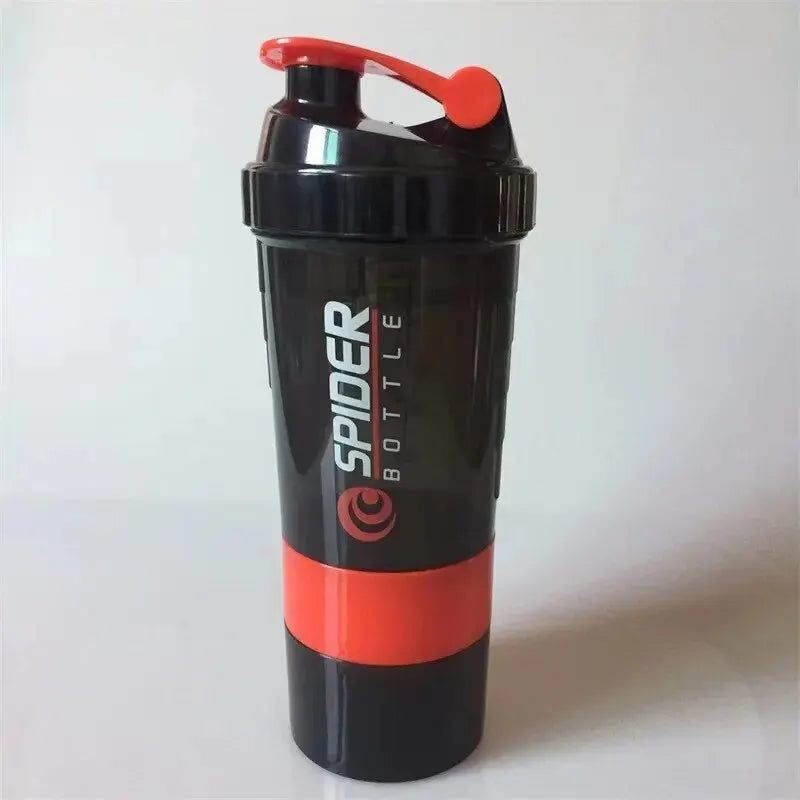3-Layer Protein Shaker Bottle – Large Capacity Mixer for Fitness Gym Workouts
