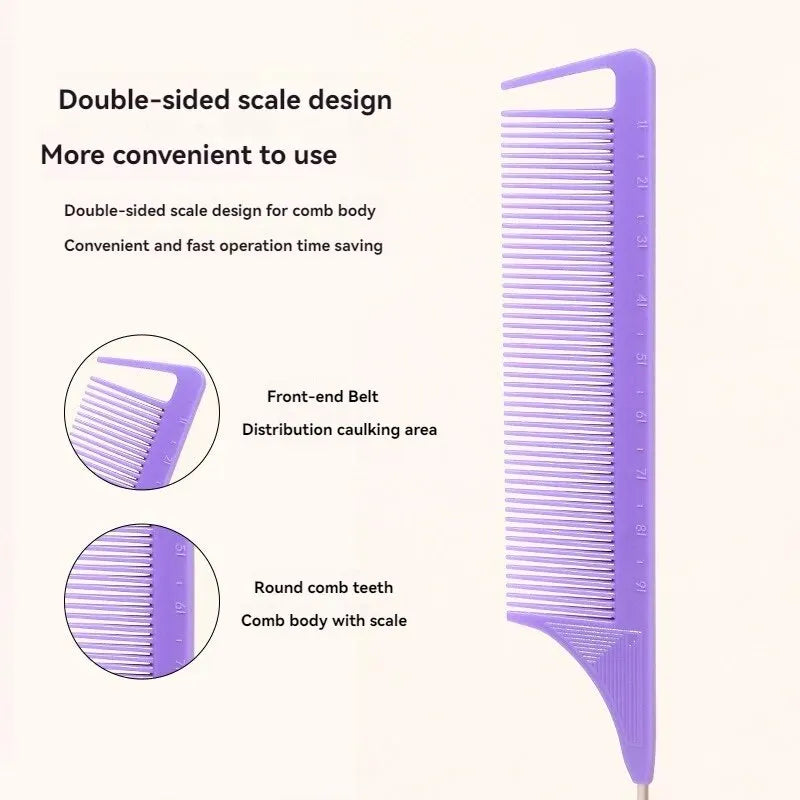 Professional Hair Styling Brush Set – Steel Needle Combs for Hair Grooming