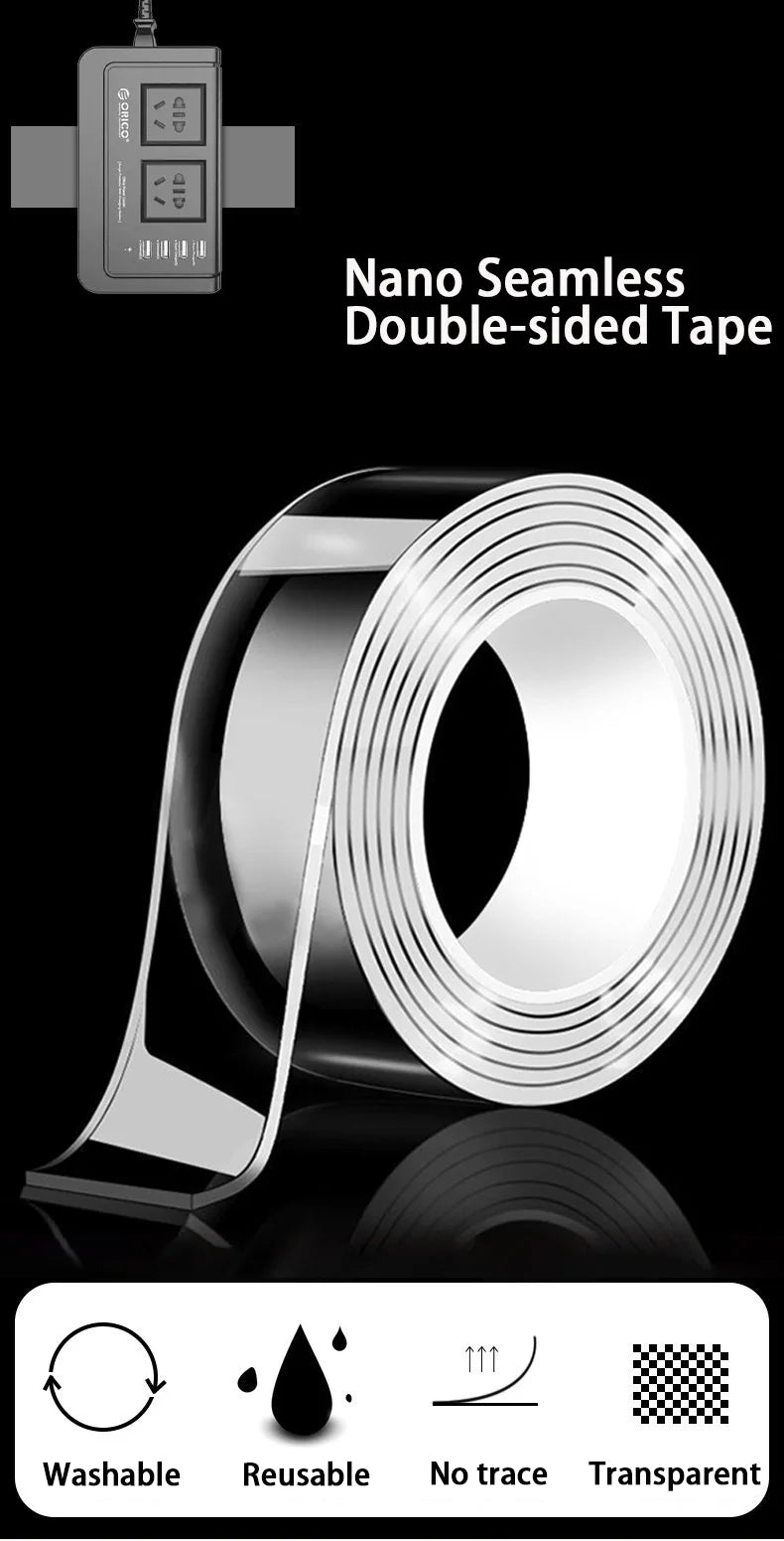 Double Sided Nano Tape – Waterproof Traceless Adhesive for Home Repair
