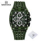 NAVIFORCE Silicone Chronograph Watch – Waterproof Sport Accessory for Men