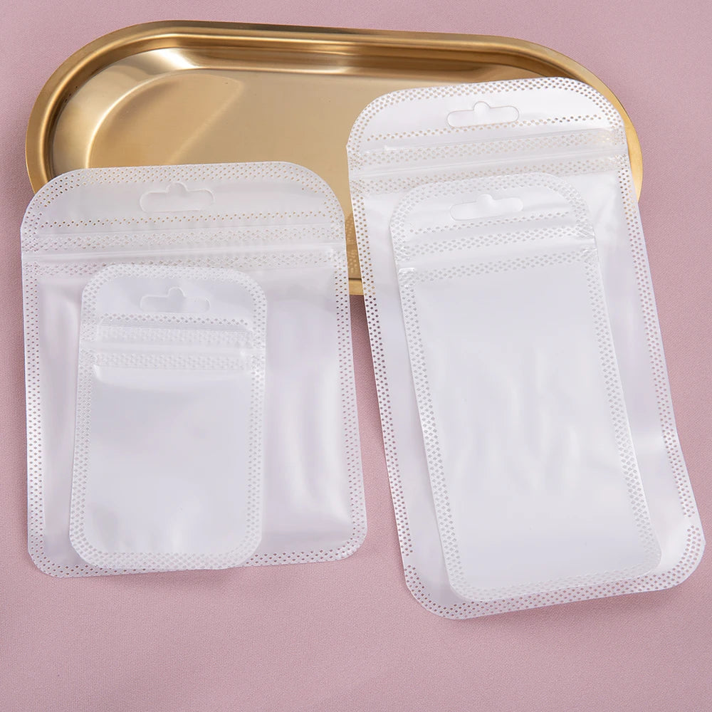 Transparent Zipper Pouches – Pearlescent OPP Bags for Jewelry Packaging