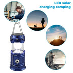 Collapsible Solar LED Camping Lantern – USB Rechargeable Light for Outdoor Hiking