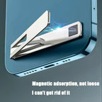 Magnetic Foldable Phone Stand – Ultra Thin Metal Bracket for Desktop Use