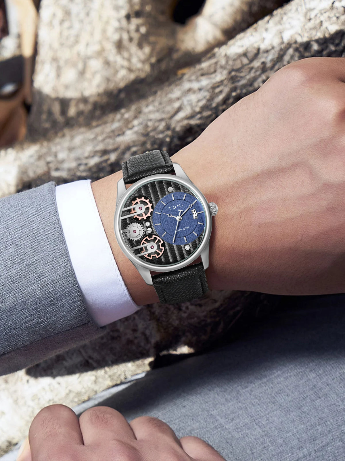 Quartz Men's Wristwatch – Luxury Minimalist Business Gift for Anniversaries