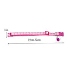 Printed Bell Pet Collar – Adjustable Safety Necklace for Cats and Small Dogs
