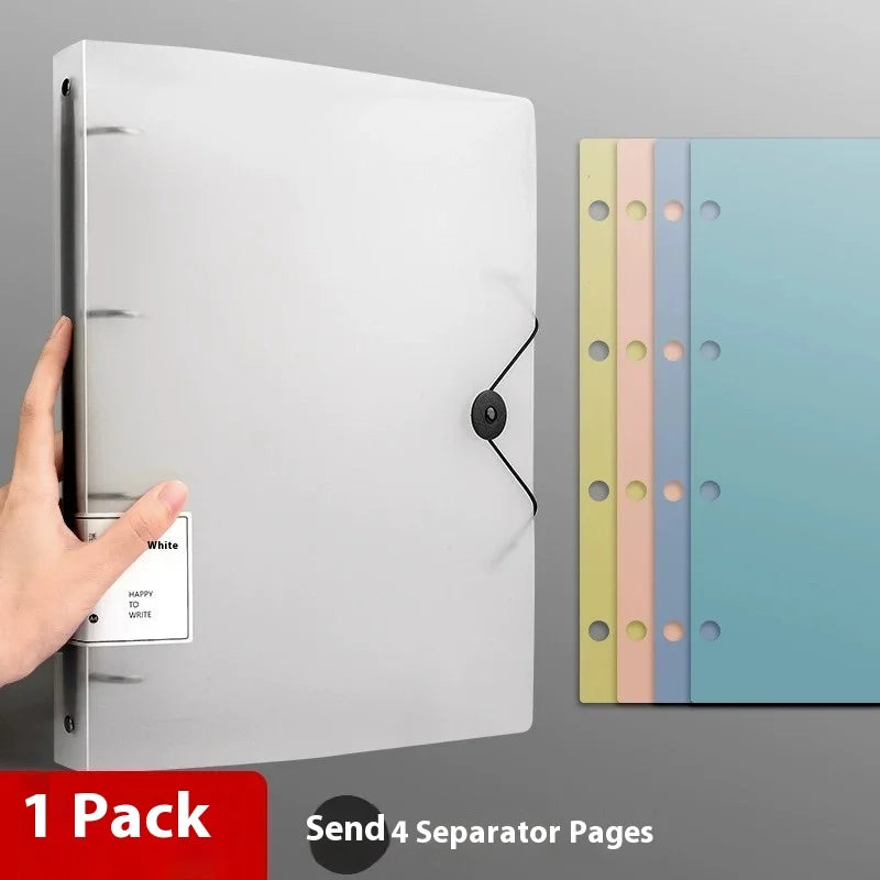 Four Hole A4 Binder – Durable Data Storage Folder for Office Notes