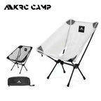 Portable Moon Camping Chair – Breathable Aluminum Mesh for Outdoor Fishing