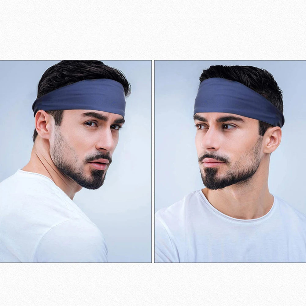 Quick-Dry Sports Sweatband – Elastic Fitness Headband for Running and Yoga
