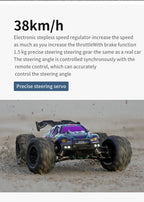 4WD Off-Road RC Monster Truck – 50km/h Remote Control for Adults and Kids