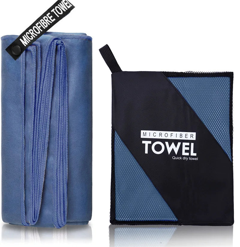 Microfiber Gym Towel – Silver Ion Odor-Free Absorbent Fabric for Workout