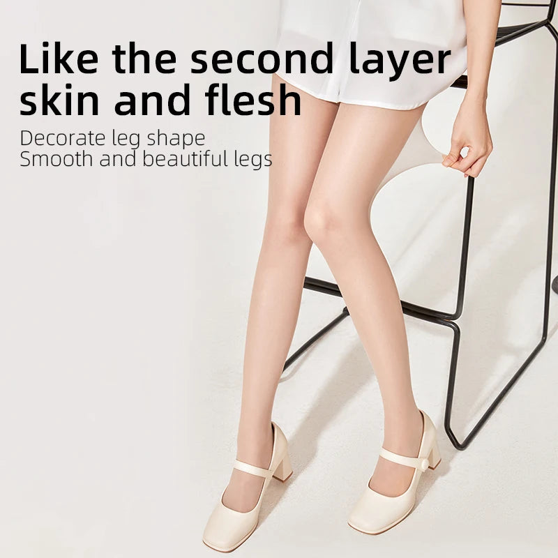 Ultra Thin UV Protection Pantyhose – Sheer High Waist Nylon Tights for Women