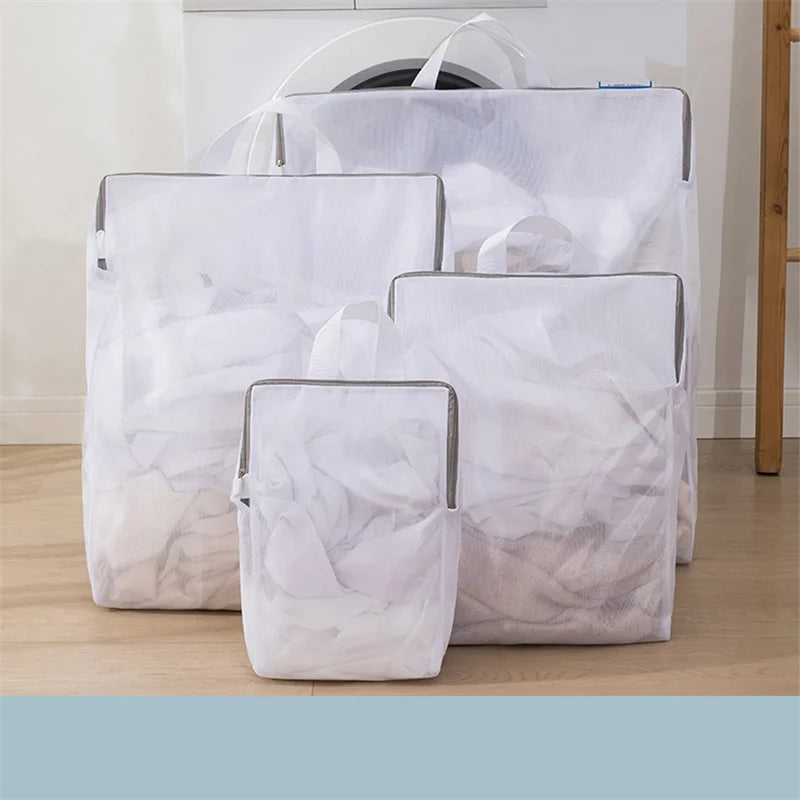 Mesh Zipped Laundry Bag – Anti-Deformation Polyester Net for Washing Machines