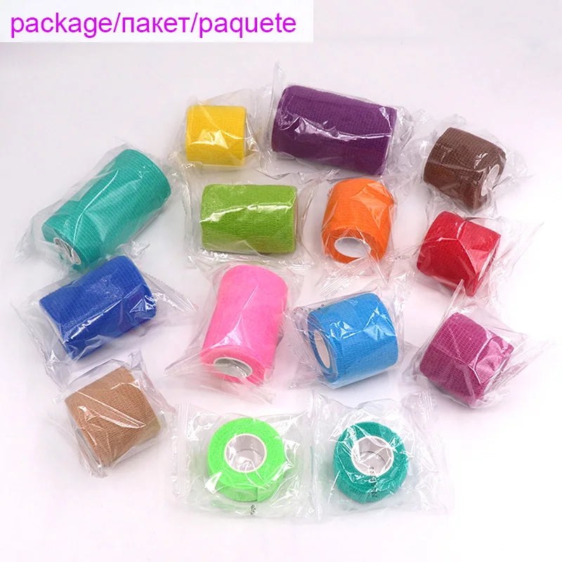 Self-Adhesive Elastic Athletic Tape – Sports Support Wrap for Gym and Injury Recovery