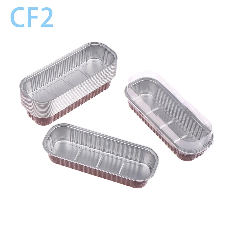 Aluminum Foil Mini Loaf Pans – 6.8oz Rectangular Containers for Home Baking