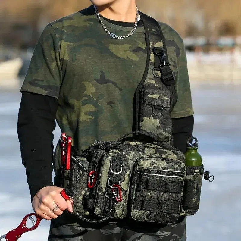 Fishing Tackle Backpack – Gear Storage Bag with Rod Holder for Fly Fishing