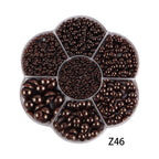 Half Round Flatback Pearl Beads – Assorted Sizes for DIY Jewelry and Nail Art