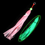 Soft Silicon Squid Lure – 12cm Double Assist Hook Rig for Saltwater Fishing