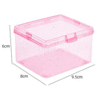Transparent Plastic Storage Box – Desktop Organizer for Photocards and Stationery